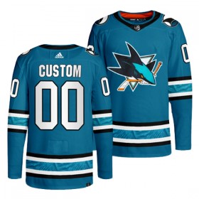 San Jose Sharks Trikot Custom Teal Authentic - Herren